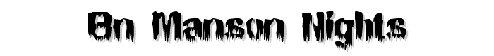 BN Manson Nights font
